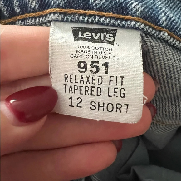 Vintage Levi Orange Tab 951 Relaxed Tapered Leg 12 Short - Picture 6 of 6